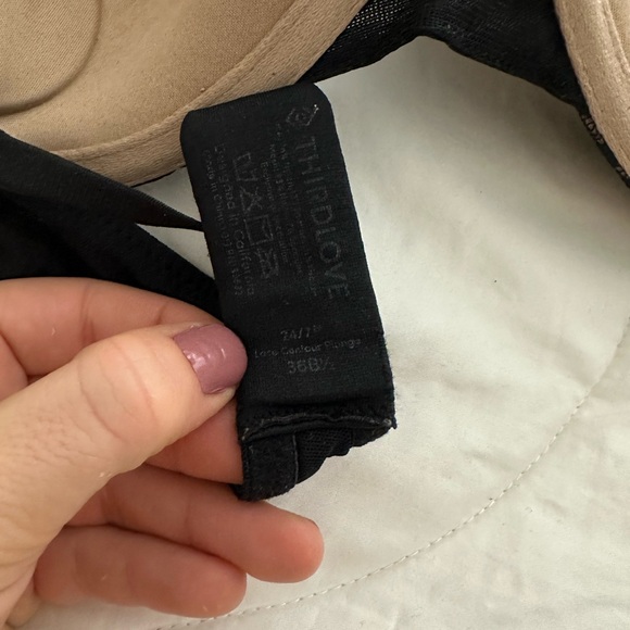 Thirdlove 24/7 lace contour plunge bra black / 36B½ - Picture 4 of 5